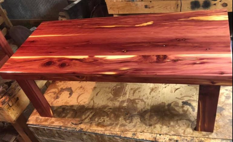 Red cedar deals coffee table