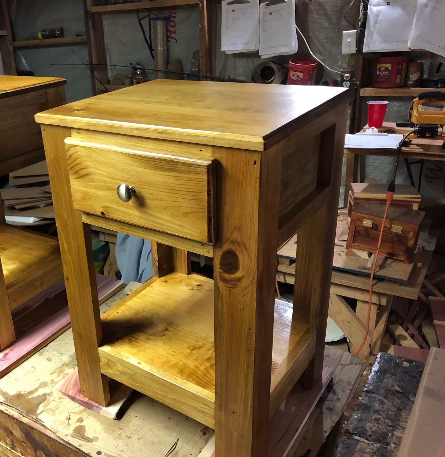 Night Stand, End Table, wood table, Rustic Table