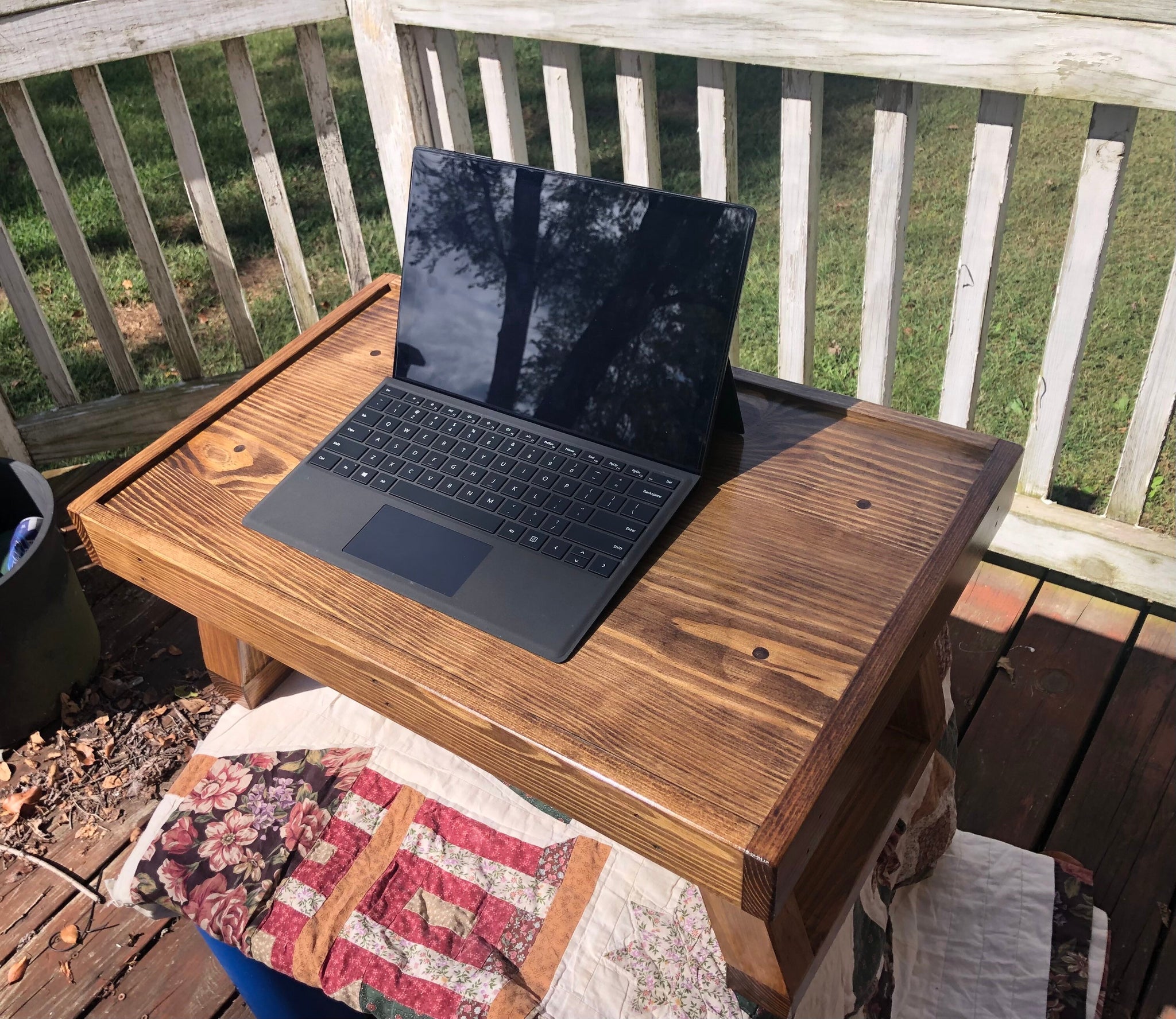 Wooden Lap Desk in Walnut